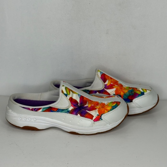 Easy Spirit Travel Time Sporty Tropical Floral  Slip-On Clogs Walking Shoes Sz 6 - Picture 9 of 9
